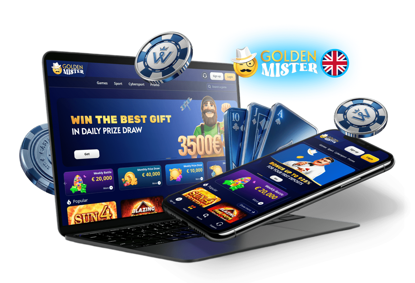 Use Golden Mister, the best casino in the UK