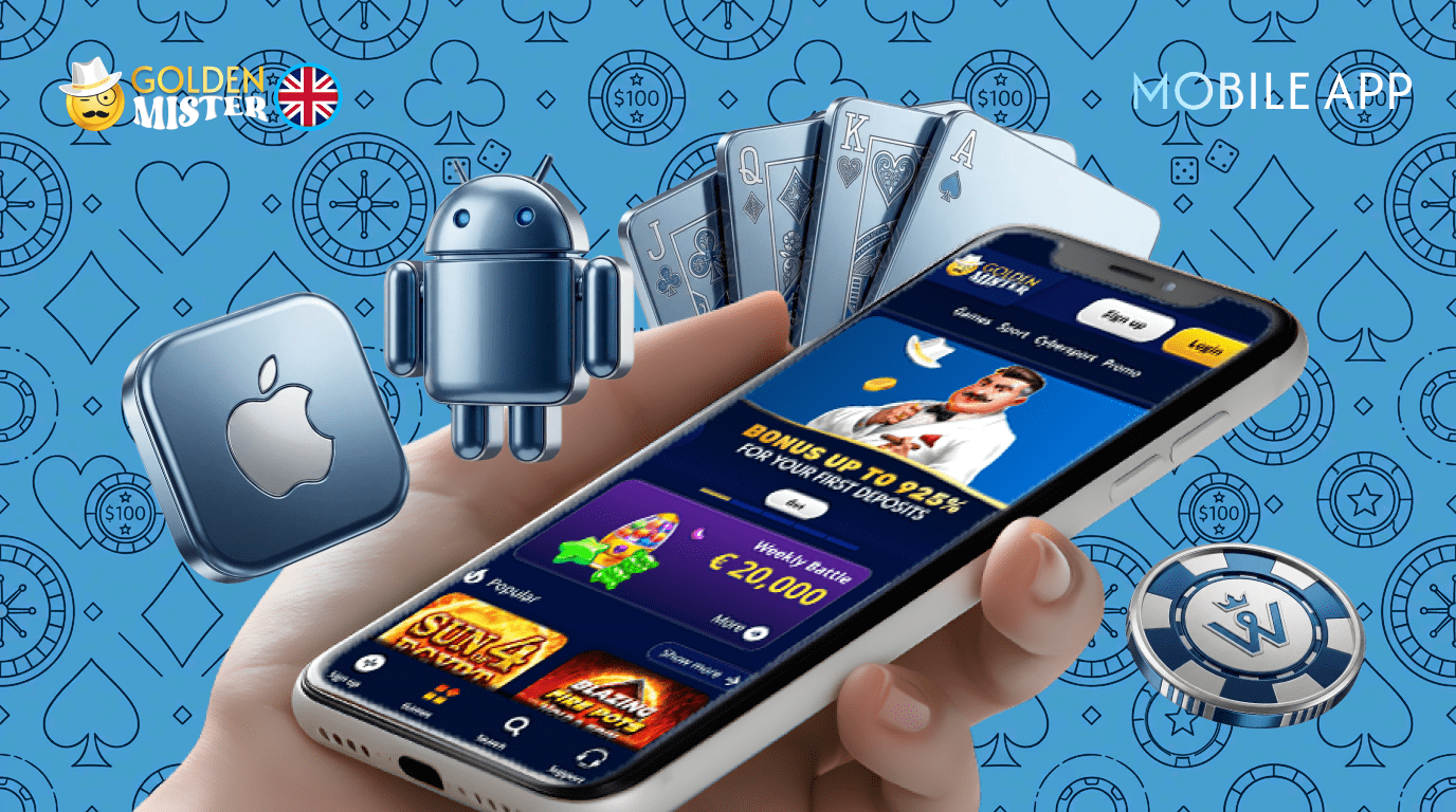 Golden Mister online casino uses a mobile app